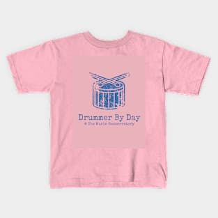 Pink Drummer By Day Kids T-Shirt